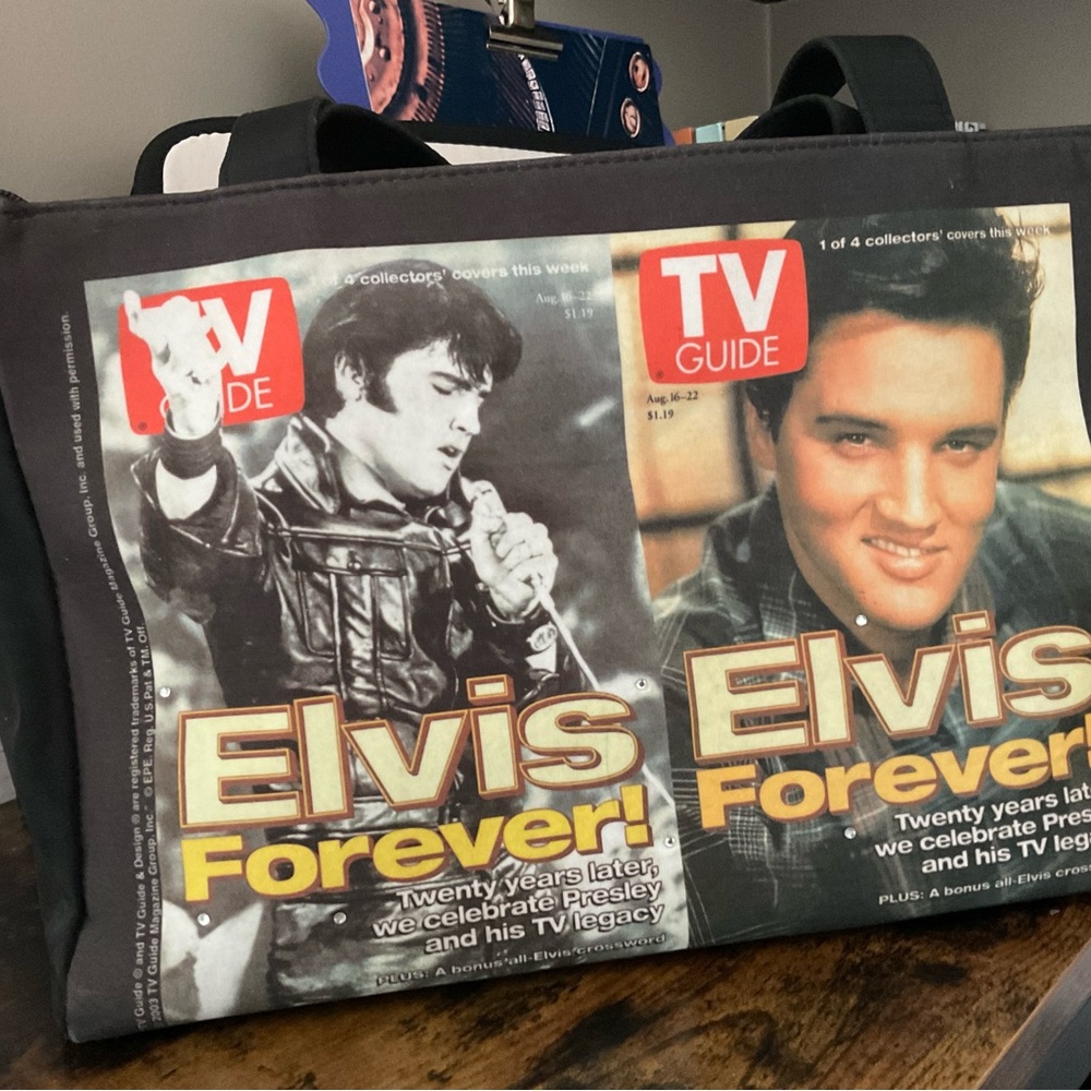 TV Guide Elvis Covers bag GUC